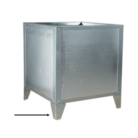 Insulated Air Handler Stand with Corner Legs