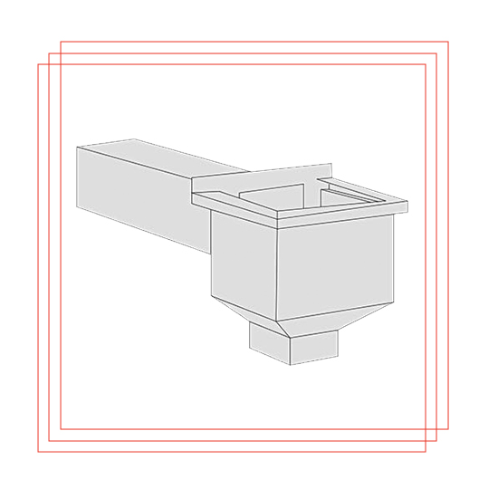 Collector Box With Scupper A Diagram